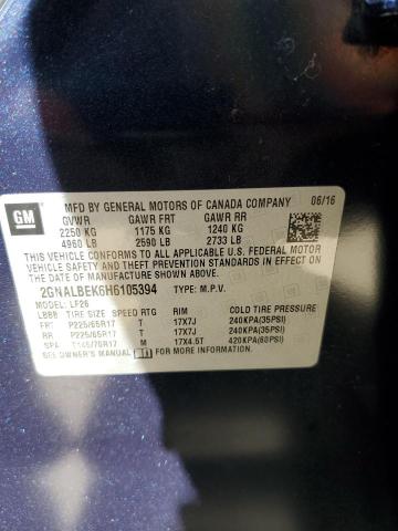 Photo 10 from auction – 2017 CHEVROLET EQUINOX LS with VIN 2GNALBEK6H6105394