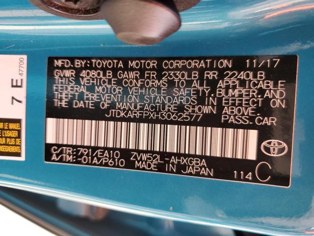 Photo 10 from auction – 2017 TOYOTA PRIUS PRIM with VIN JTDKARFPXH3062577