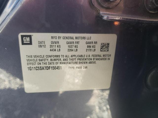 Photo 10 from auction – 2013 CHEVROLET MALIBU 1LT with VIN 1G11C5SA7DF156451