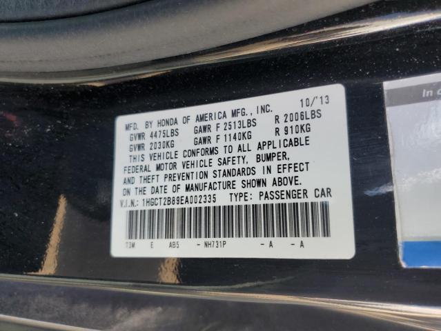 Photo 10 from auction – 2014 HONDA ACCORD EXL with VIN 1HGCT2B89EA002335