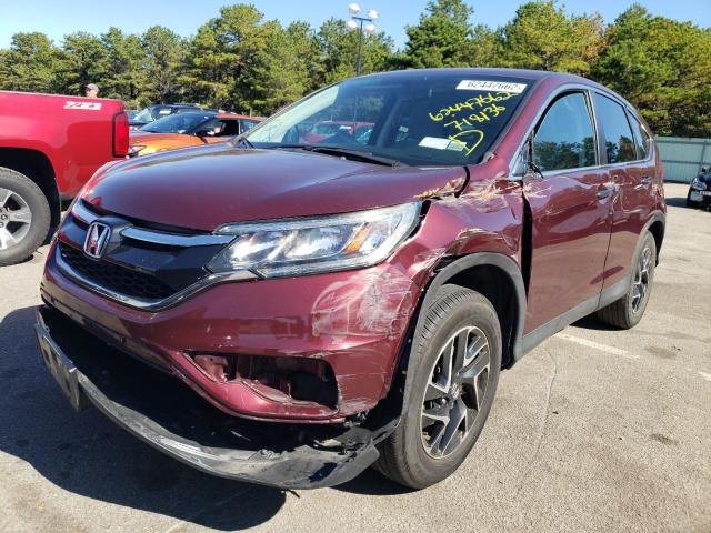 Photo 2 from auction – 2016 HONDA CR-V SE with VIN 2HKRM4H49GH718136