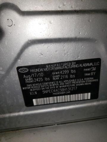 Photo 10 from auction – 2011 HYUNDAI SONATA SE with VIN 5NPEC4AC5BH131217