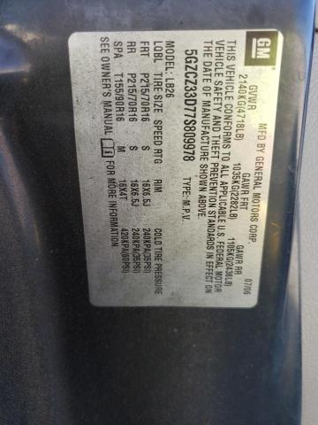 Photo 10 from auction – 2007 SATURN VUE with VIN 5GZCZ33D77S809978