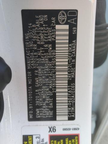 Photo 10 from auction – 2014 TOYOTA COROLLA L with VIN 2T1BURHE1EC165280
