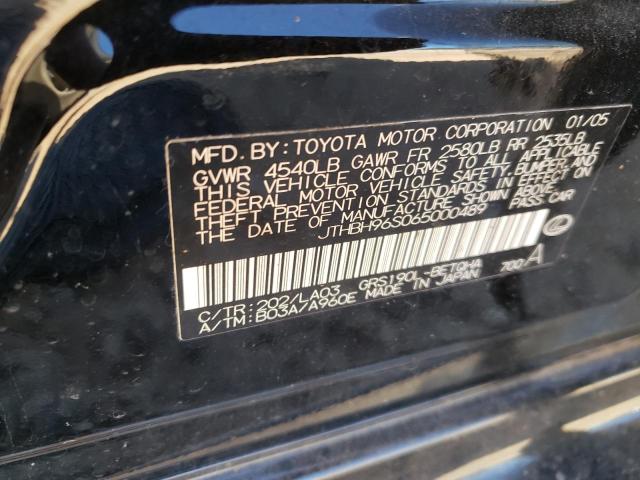 Photo 10 from auction – 2006 LEXUS GS 300 with VIN JTHBH96S065000489