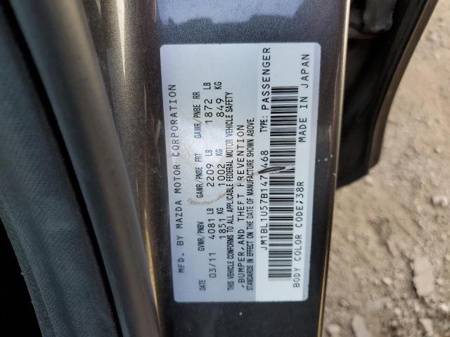 Photo 10 from auction – 2011 MAZDA 3 S with VIN JM1BL1U57B1470468