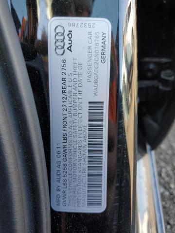 Photo 10 from auction – 2012 AUDI A6 with VIN WAUBGAFC2CN016765