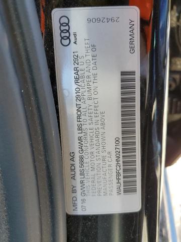 Photo 10 from auction – 2017 AUDI S6 PRESTIG with VIN WAUHFBFC2HN027100