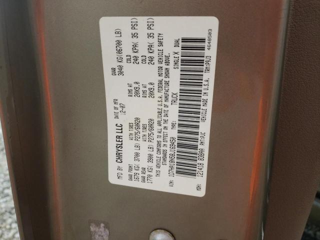 Photo 10 from auction – 2008 DODGE RAM 1500 S with VIN 1D7HA18N58J169450
