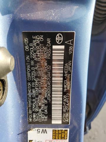 Photo 10 from auction – 2005 TOYOTA PRIUS with VIN JTDKB20U457044132