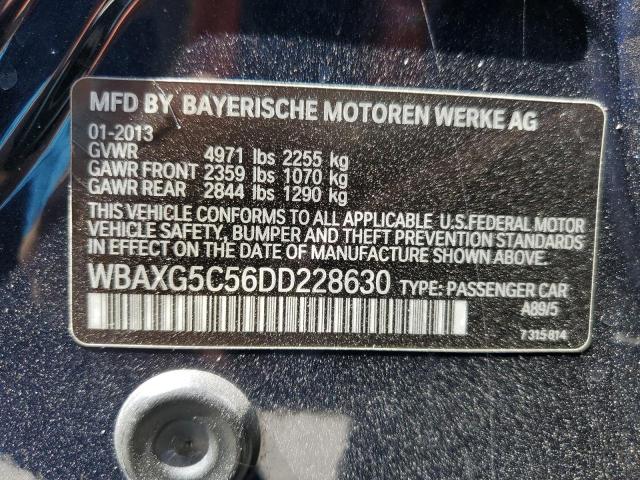 Photo 10 from auction – 2013 BMW 528 I with VIN WBAXG5C56DD228630
