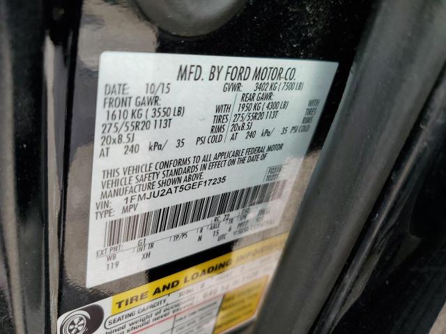Photo 10 from auction – 2016 FORD EXPEDITION with VIN 1FMJU2AT5GEF17235