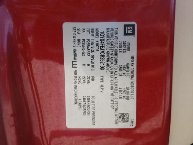 Photo 10 from auction – 2012 CADILLAC ESCALADE P with VIN 1GYS4FEJ7CR252193