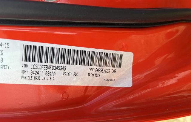 Photo 10 from auction – 2015 DODGE DART GT with VIN 1C3CDFEB4FD345343
