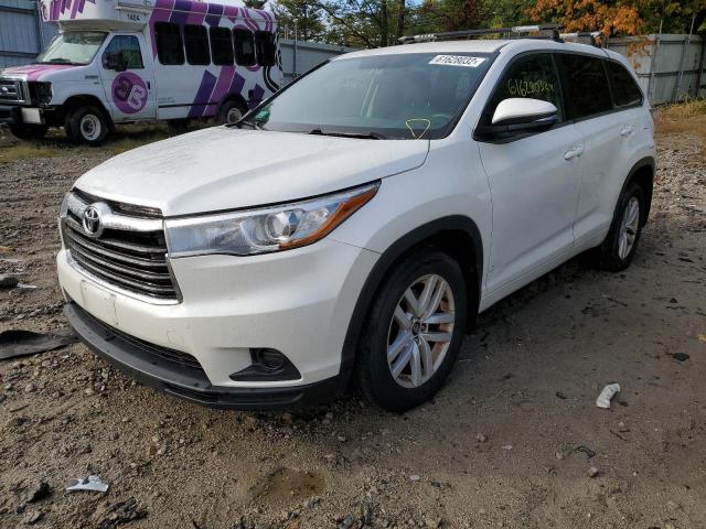 Photo 2 from auction – 2016 TOYOTA HIGHLANDER with VIN 5TDBKRFH2GS325115