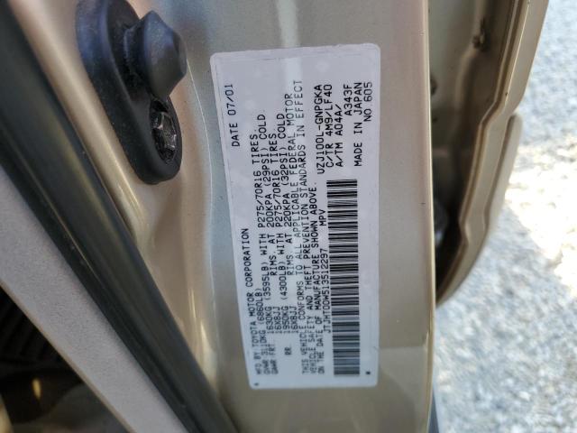 Photo 10 from auction – 2001 LEXUS LX 470 with VIN JTJHT00W513512297