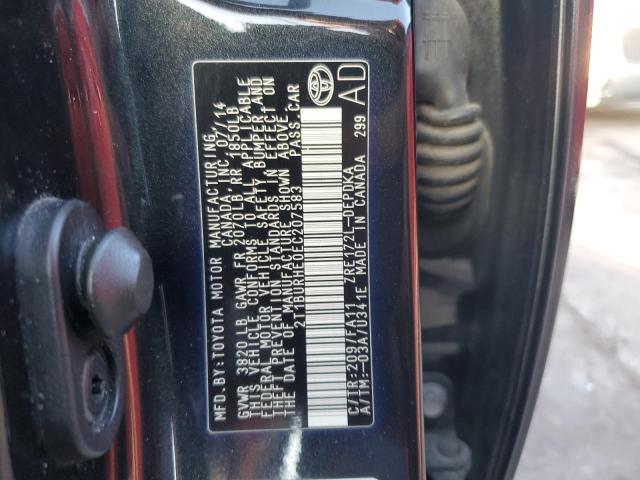 Photo 10 from auction – 2014 TOYOTA COROLLA L with VIN 2T1BURHE0EC207583