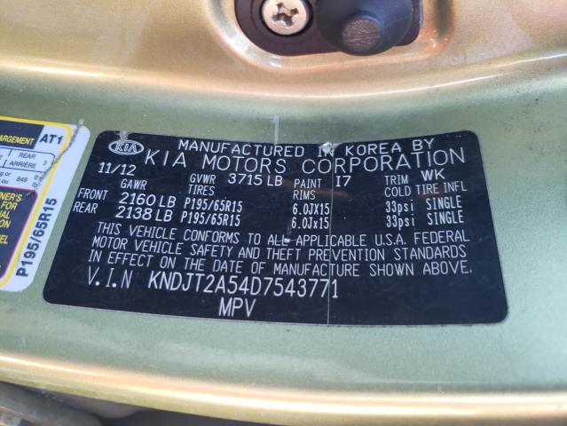 Photo 10 from auction – 2013 KIA SOUL with VIN KNDJT2A54D7543771
