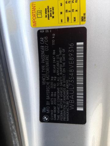Photo 10 from auction – 2008 BMW 128 I with VIN WBAUL73548VE89316