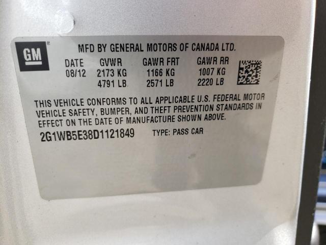 Photo 10 from auction – 2013 CHEVROLET IMPALA LT with VIN 2G1WB5E38D1121849