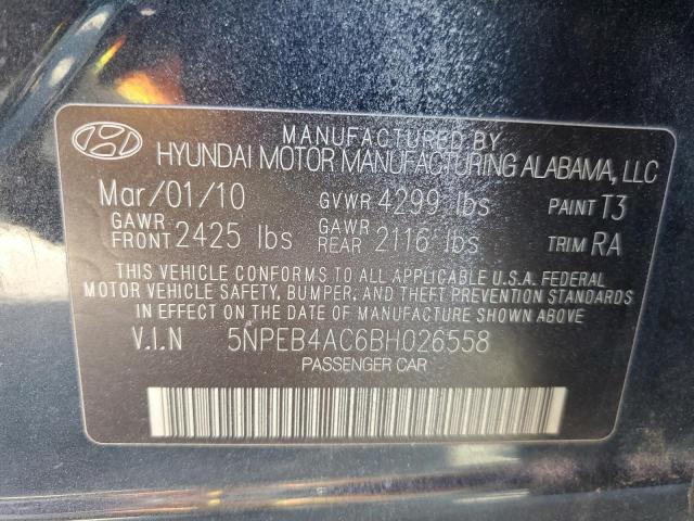 Photo 10 from auction – 2011 HYUNDAI SONATA GLS with VIN 5NPEB4AC6BH026558