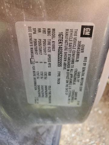 Photo 10 from auction – 2008 GMC SIERRA K15 with VIN 1GTEK14028Z222255