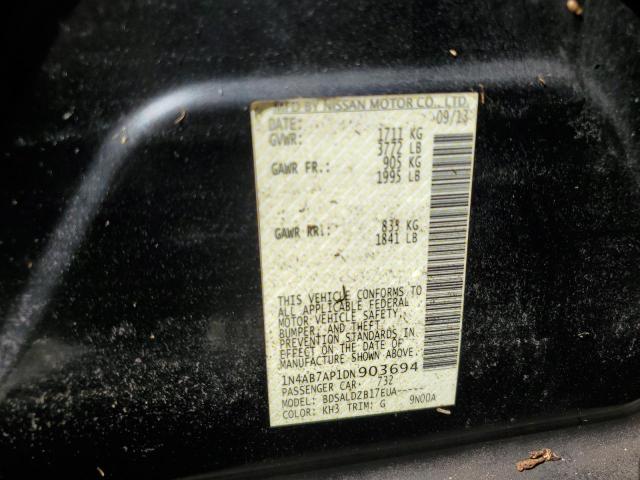 Photo 10 from auction – 2013 NISSAN SENTRA S with VIN 1N4AB7AP1DN903694