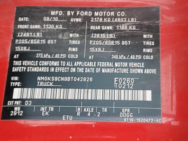Photo 10 from auction – 2011 FORD TRANSIT CO with VIN NM0KS9CN9BT042826