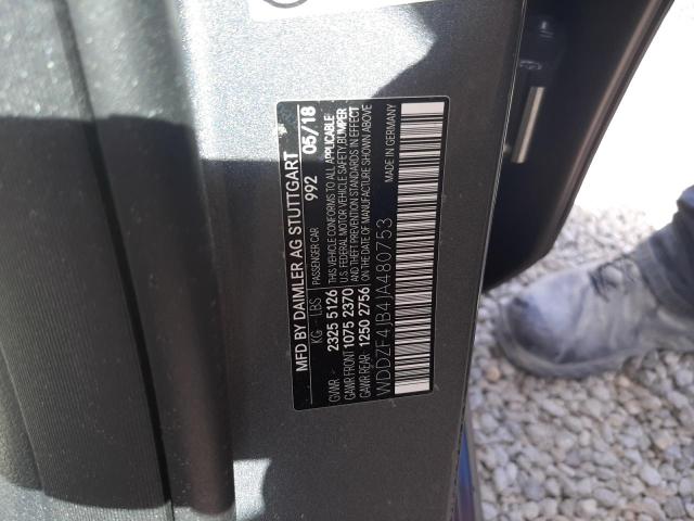 Photo 10 from auction – 2018 MERCEDES-BENZ E 300 with VIN WDDZF4JB4JA480753