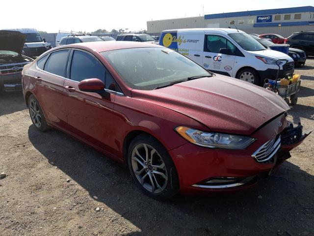 FORD FUSION SE 2017 with VIN 3FA6P0HD3HR252484 - Photo from auction