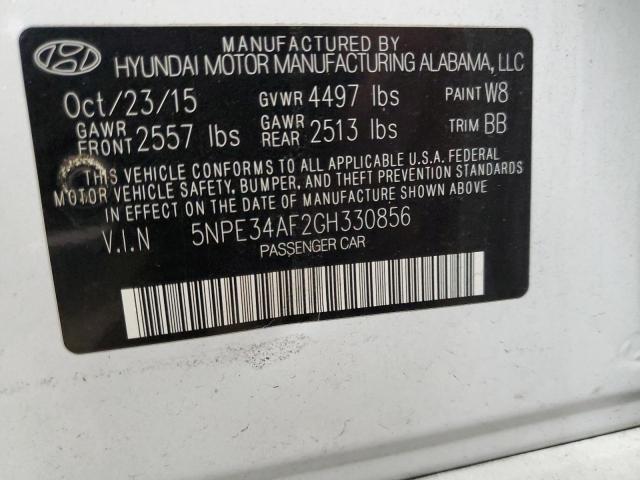 Photo 10 from auction – 2016 HYUNDAI SONATA SPO with VIN 5NPE34AF2GH330856