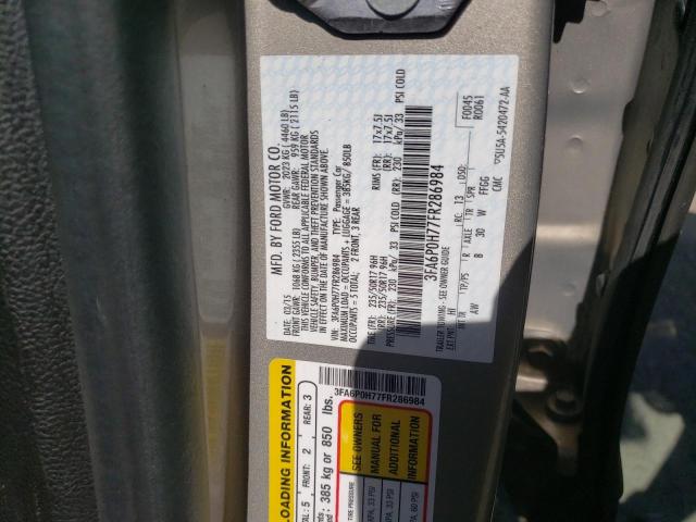 Photo 10 from auction – 2015 FORD FUSION SE with VIN 3FA6P0H77FR286984