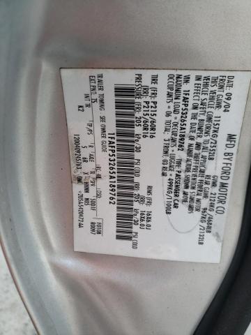 Photo 10 from auction – 2005 FORD TAURUS SE with VIN 1FAFP53265A189762