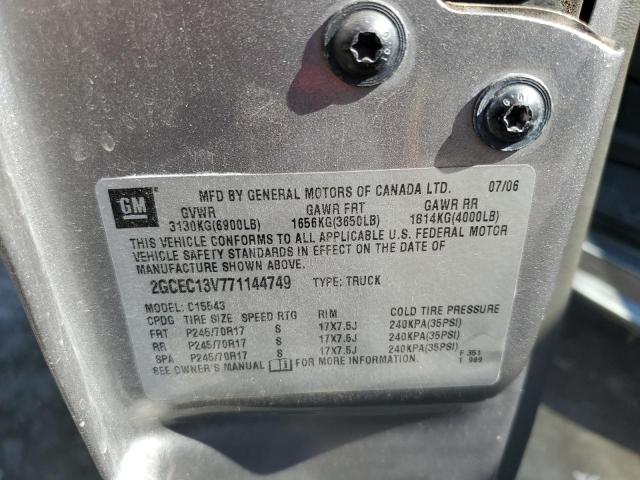 Photo 10 from auction – 2007 CHEVROLET SILVERADO with VIN 2GCEC13V771144749
