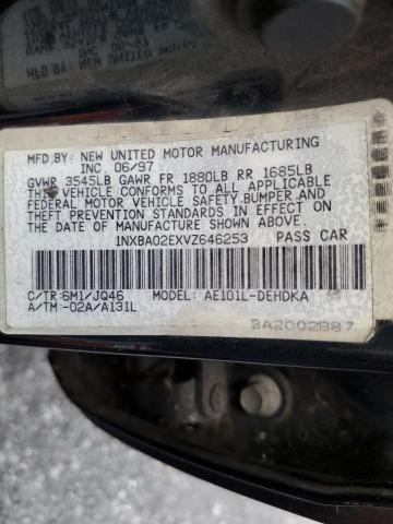Photo 10 from auction – 1997 TOYOTA COROLLA BA with VIN 1NXBA02EXVZ646253