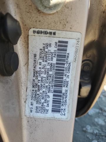 Photo 10 from auction – 1995 TOYOTA COROLLA LE with VIN 2T1AE09B9SC119300