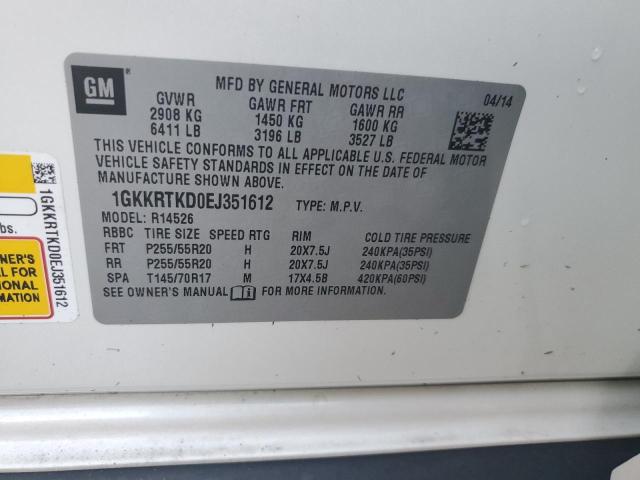 Photo 10 from auction – 2014 GMC ACADIA DEN with VIN 1GKKRTKD0EJ351612