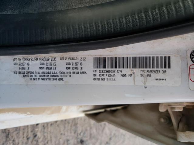 Photo 10 from auction – 2012 CHRYSLER 200 with VIN 1C3CCBBB7CN214770