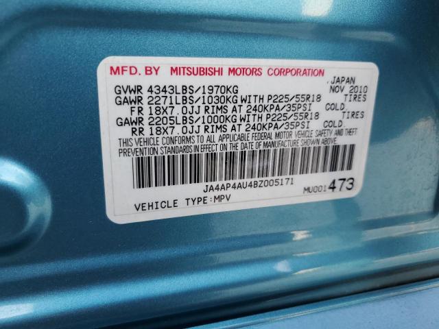 Photo 10 from auction – 2011 MITSUBISHI OUTLANDER with VIN JA4AP4AU4BZ005171