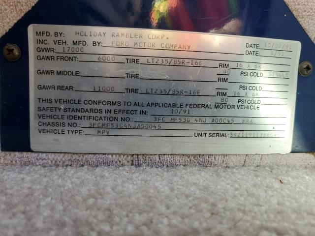 Photo 10 from auction – 1992 HOLI RAMBLER with VIN 3FCMF53G4NJA00045