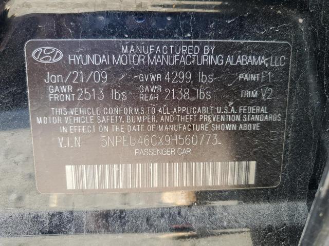 Photo 10 from auction – 2009 HYUNDAI SONATA SE with VIN 5NPEU46CX9H560773