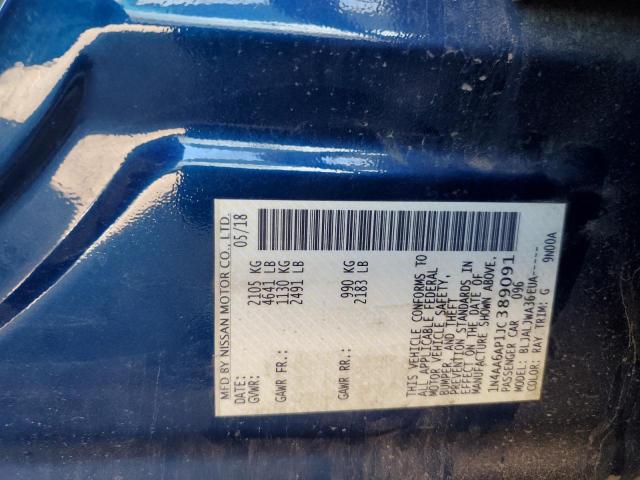 Photo 10 from auction – 2018 NISSAN MAXIMA 3.5 with VIN 1N4AA6AP1JC389091