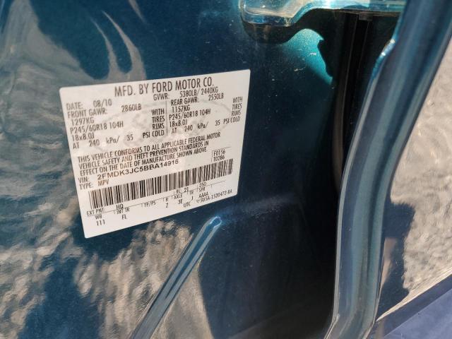 Photo 10 from auction – 2011 FORD EDGE SEL with VIN 2FMDK3JC5BBA14916