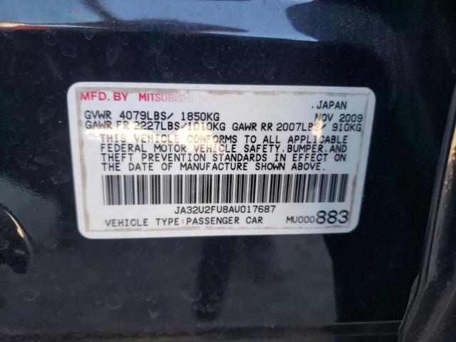 Photo 10 from auction – 2010 MITSUBISHI LANCER ES/ with VIN JA32U2FU8AU017687