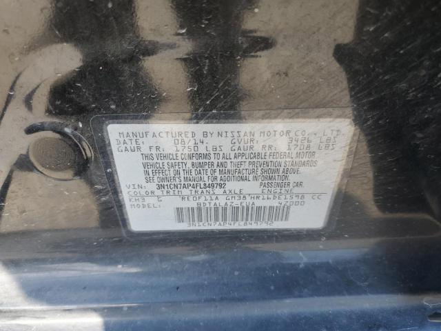 Photo 10 from auction – 2015 NISSAN VERSA with VIN 3N1CN7AP4FL849792