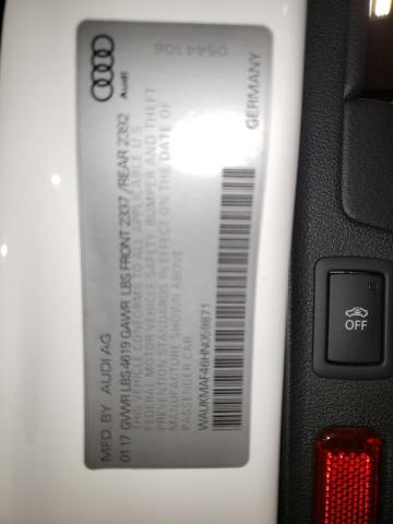Photo 10 from auction – 2017 AUDI A4 ULTRA P with VIN WAUKMAF46HN059871