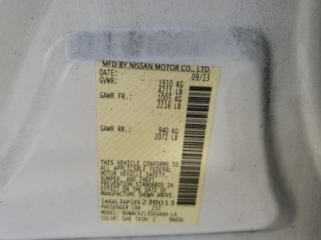 Photo 10 from auction – 2014 NISSAN ALTIMA 2.5 with VIN 1N4AL3AP5EN230013