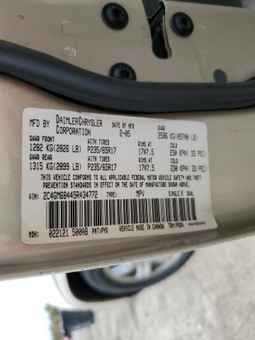 Photo 10 from auction – 2005 CHRYSLER PACIFICA T with VIN 2C4GM68445R434772