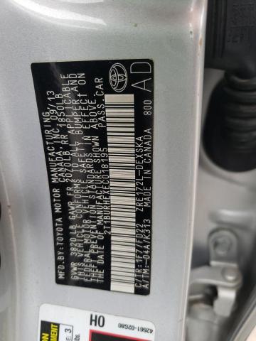 Photo 10 from auction – 2014 TOYOTA COROLLA L with VIN 2T1BURHEXEC018195