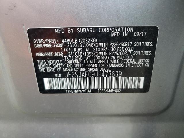 Photo 10 from auction – 2018 SUBARU FORESTER 2 with VIN JF2SJAEC9JH473639